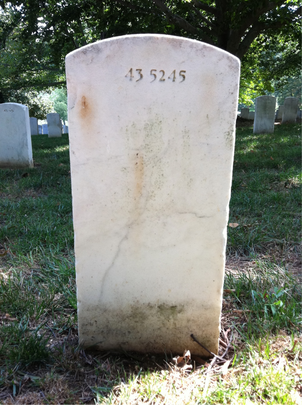 Back of headstone — Lucy Morrow