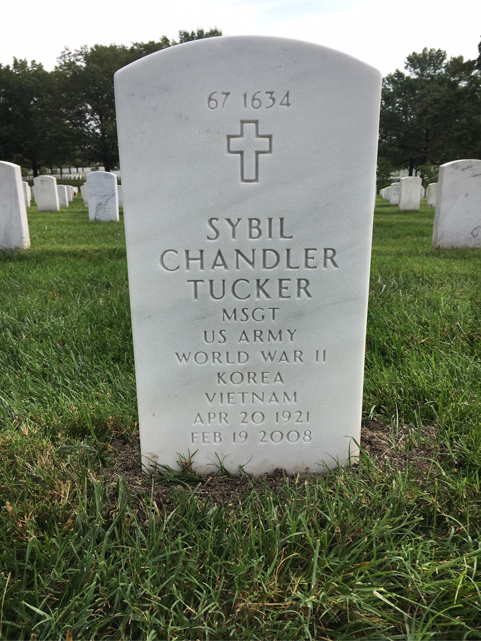 Back of headstone — David Tucker
