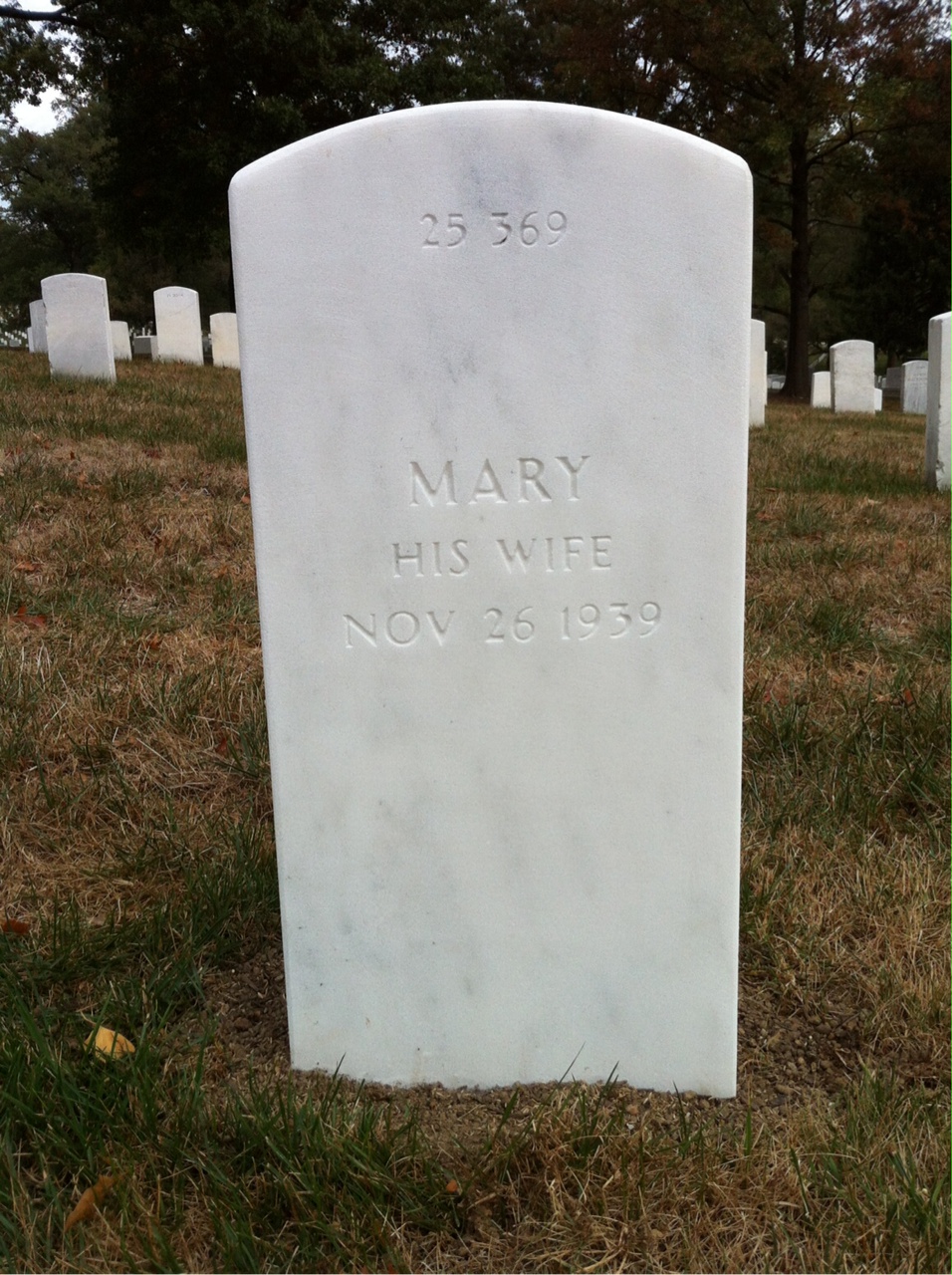 Back of headstone — Soloman Minney