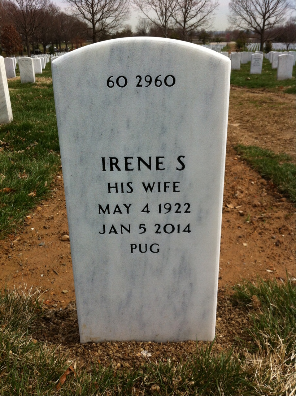 Back of headstone — Deanel Wilson