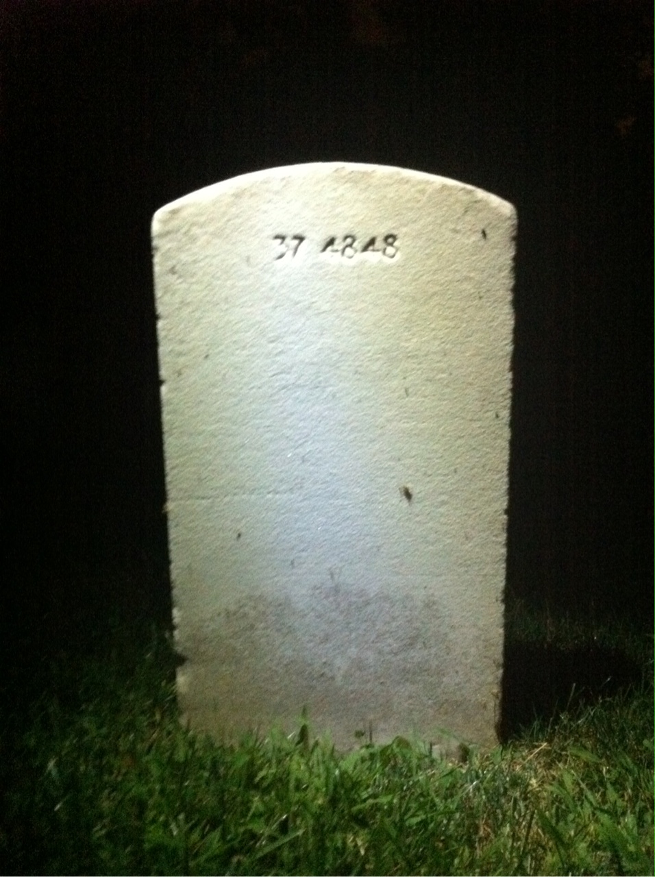 Back of headstone — Joseph Mullen