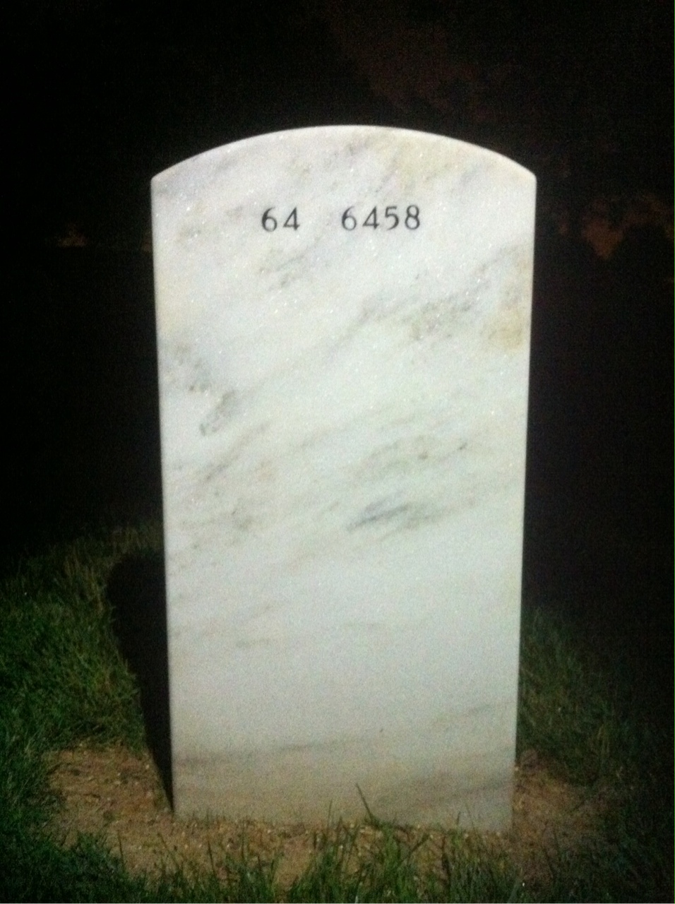 Back of headstone — Daniel Wolkensdorfer