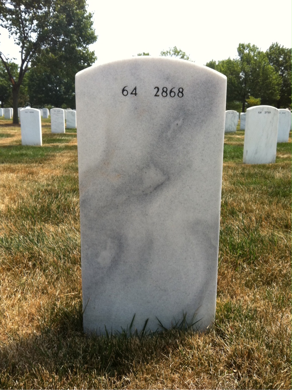 Back of headstone — Barclay Young
