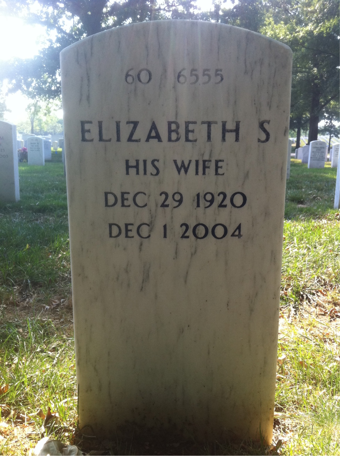 Back of headstone — Thomas Selecman
