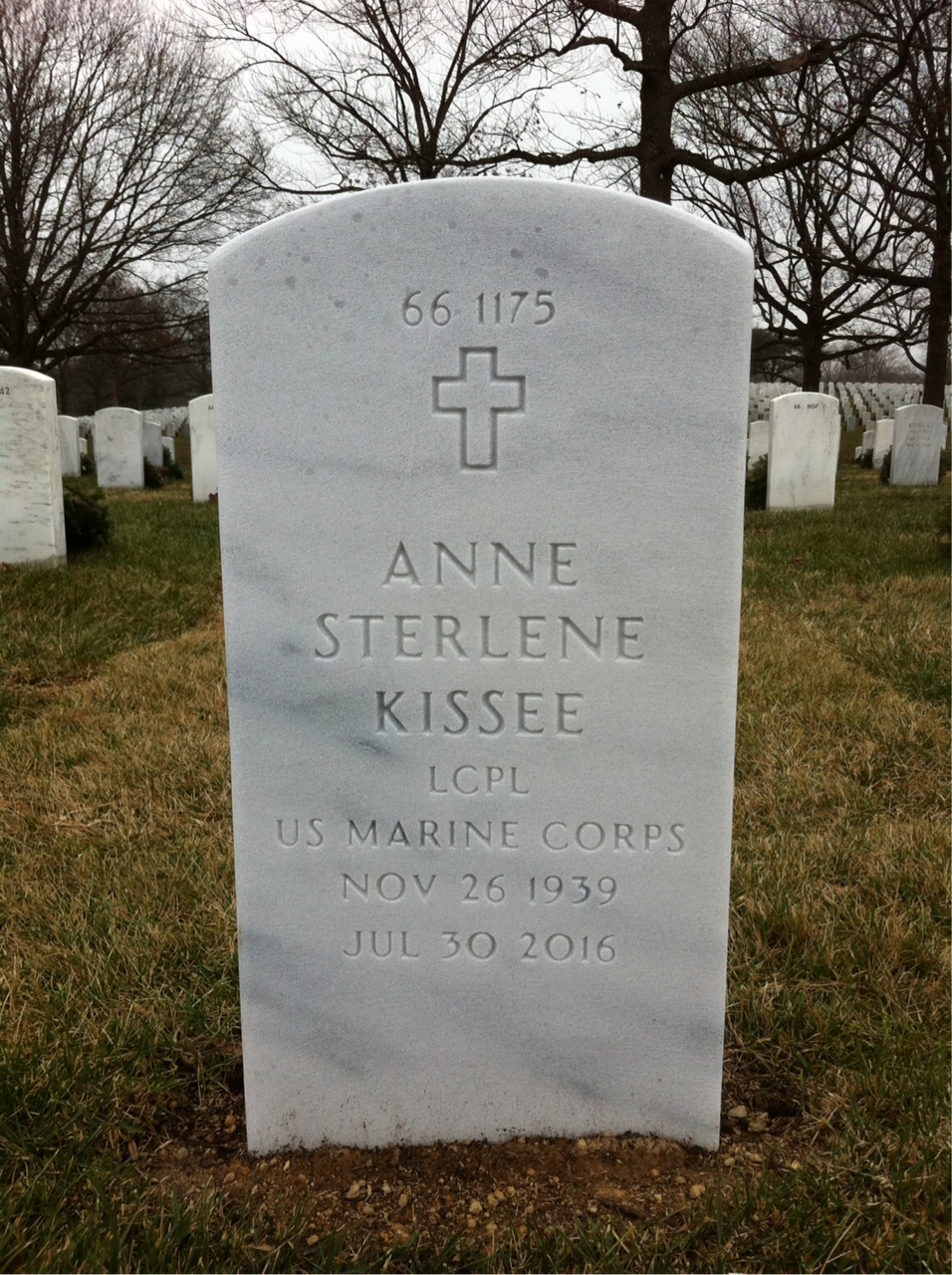 Back of headstone — Jack Kissee
