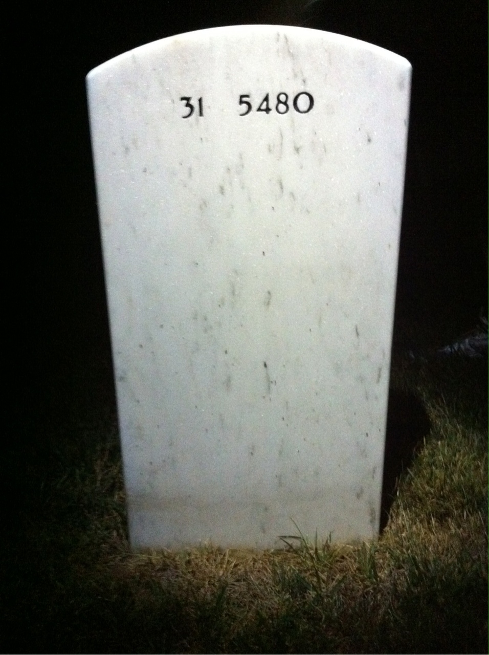Back of headstone — Henry Kubacki