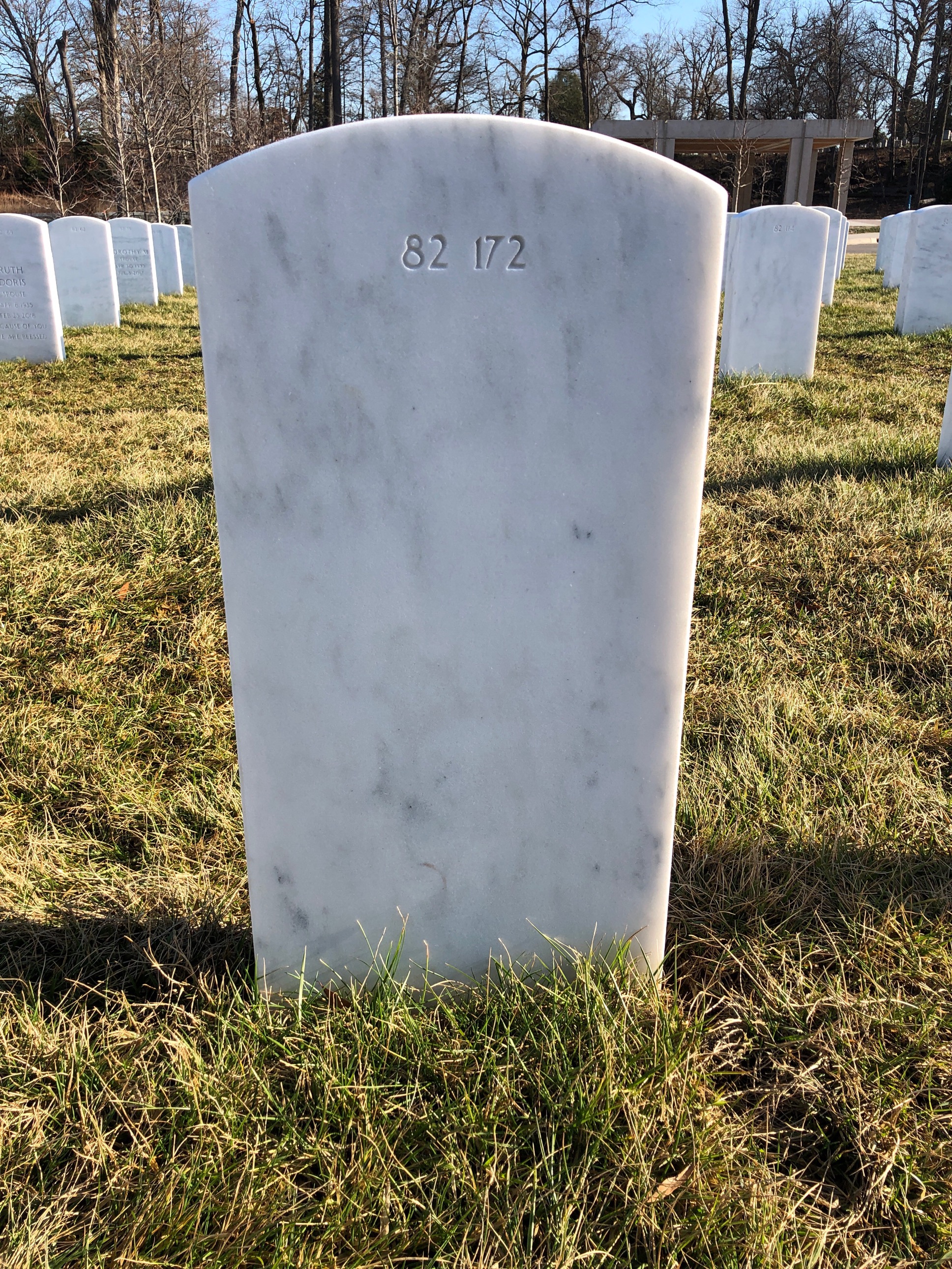 Back of headstone — Dale Myers