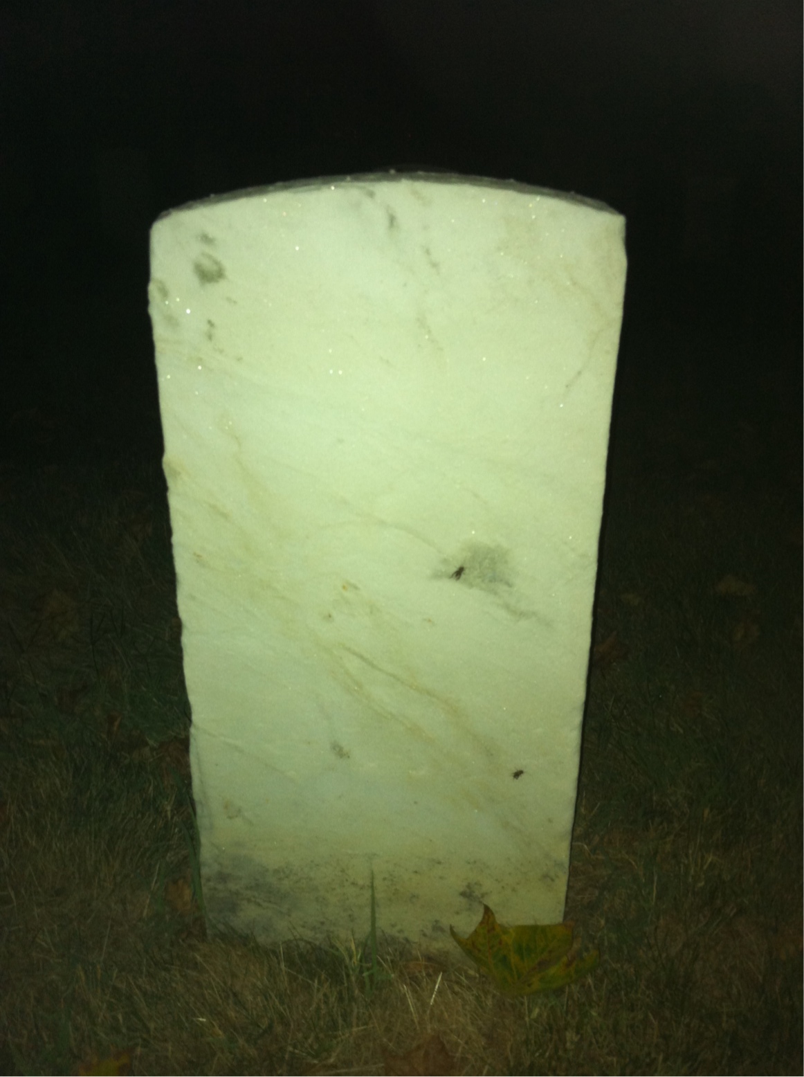 Back of headstone — Josiah Contee