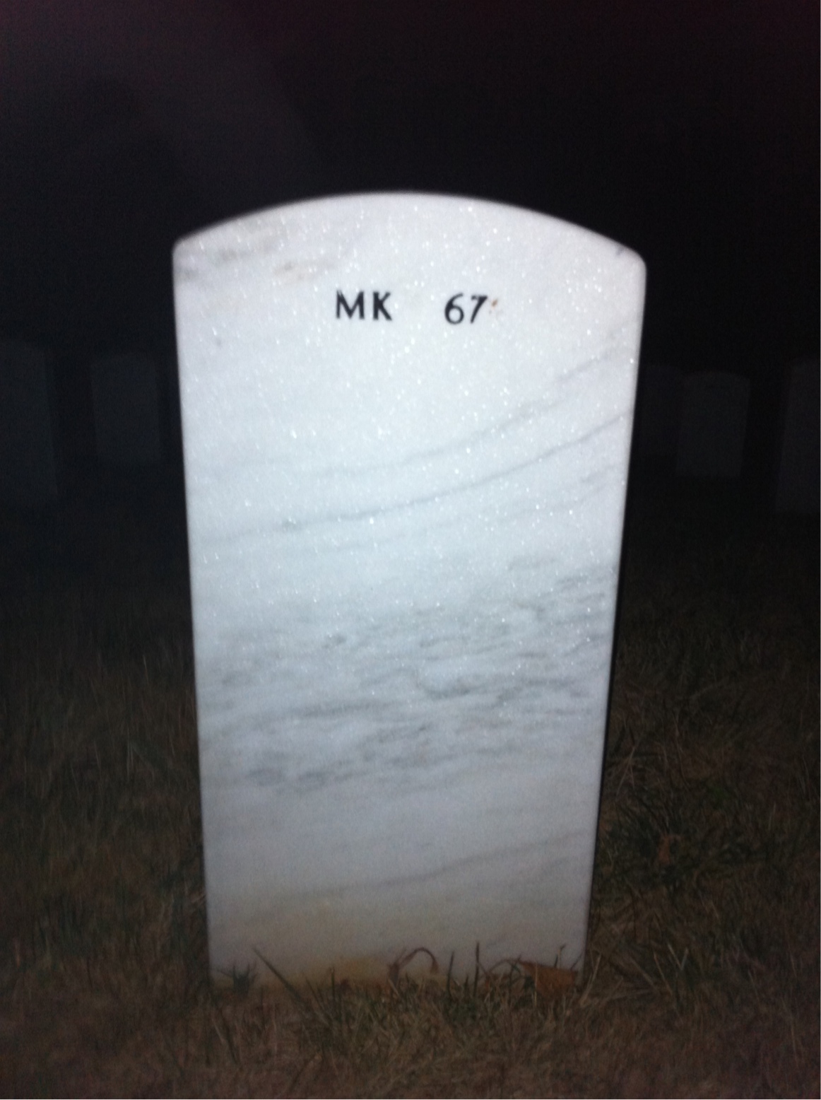 Back of headstone — Victor Buckley