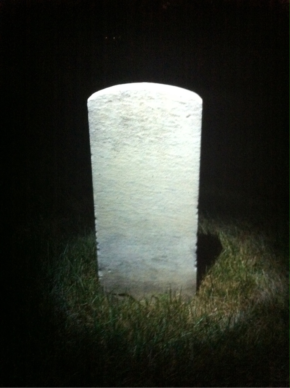 Back of headstone — Lewis Badger