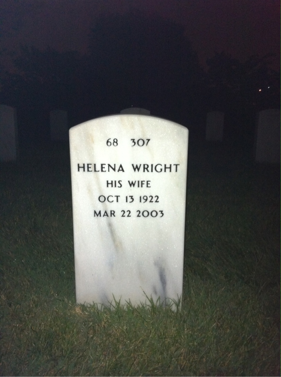 Back of headstone — Robert Borst