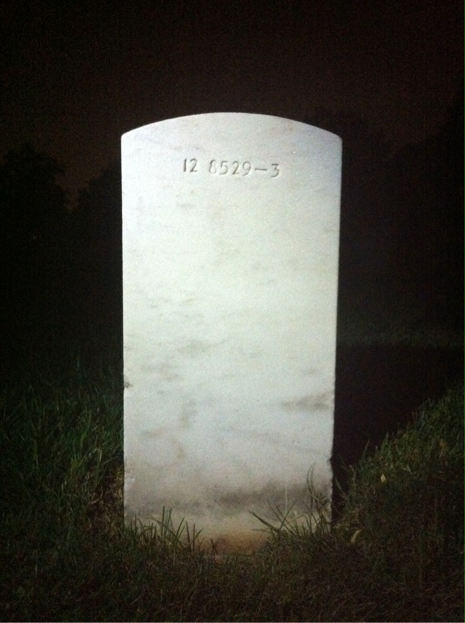 Back of headstone — Robert Moragne