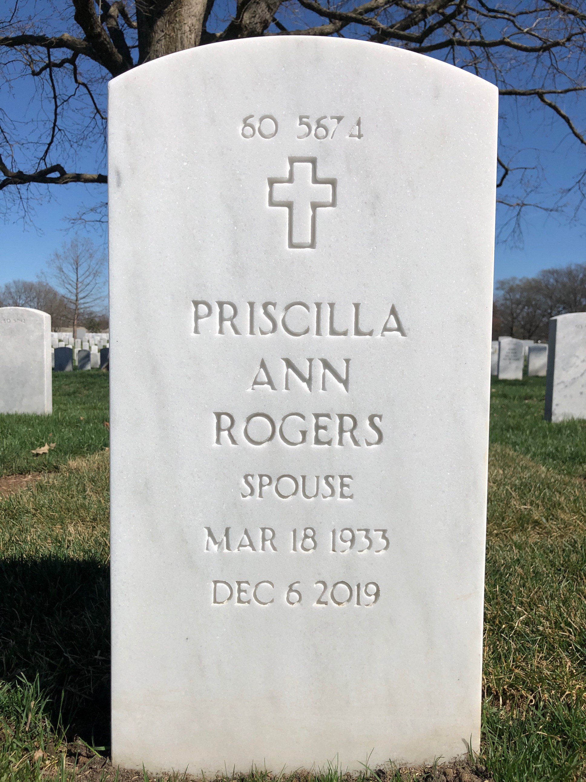 Back of headstone — Robert Mitchell