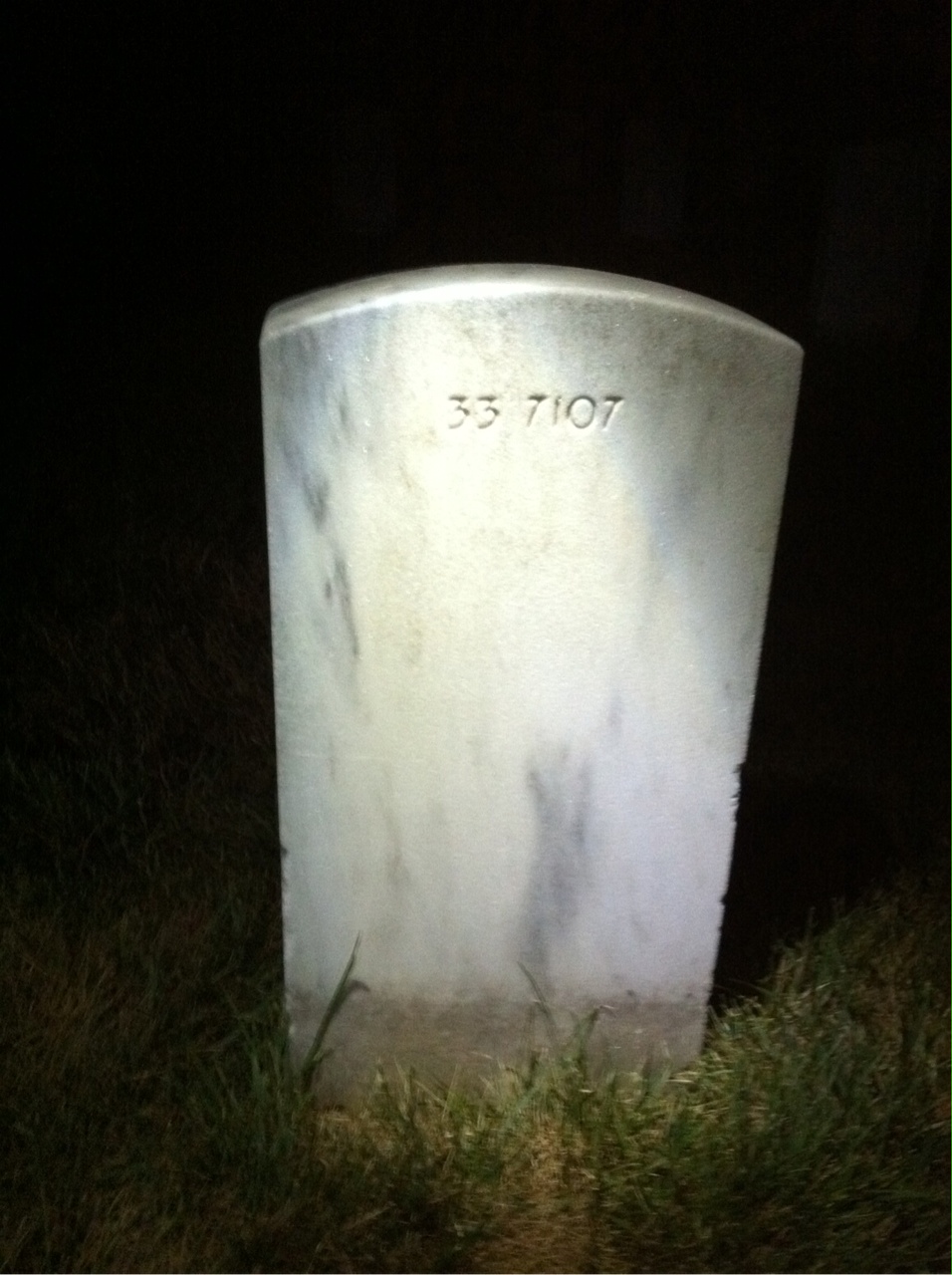 Back of headstone — Celeste Blake