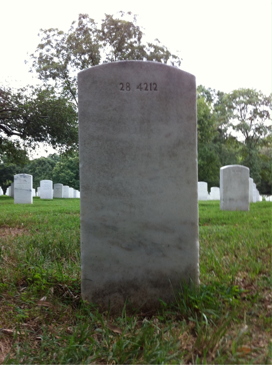 Back of headstone — Mcdonald Anderson