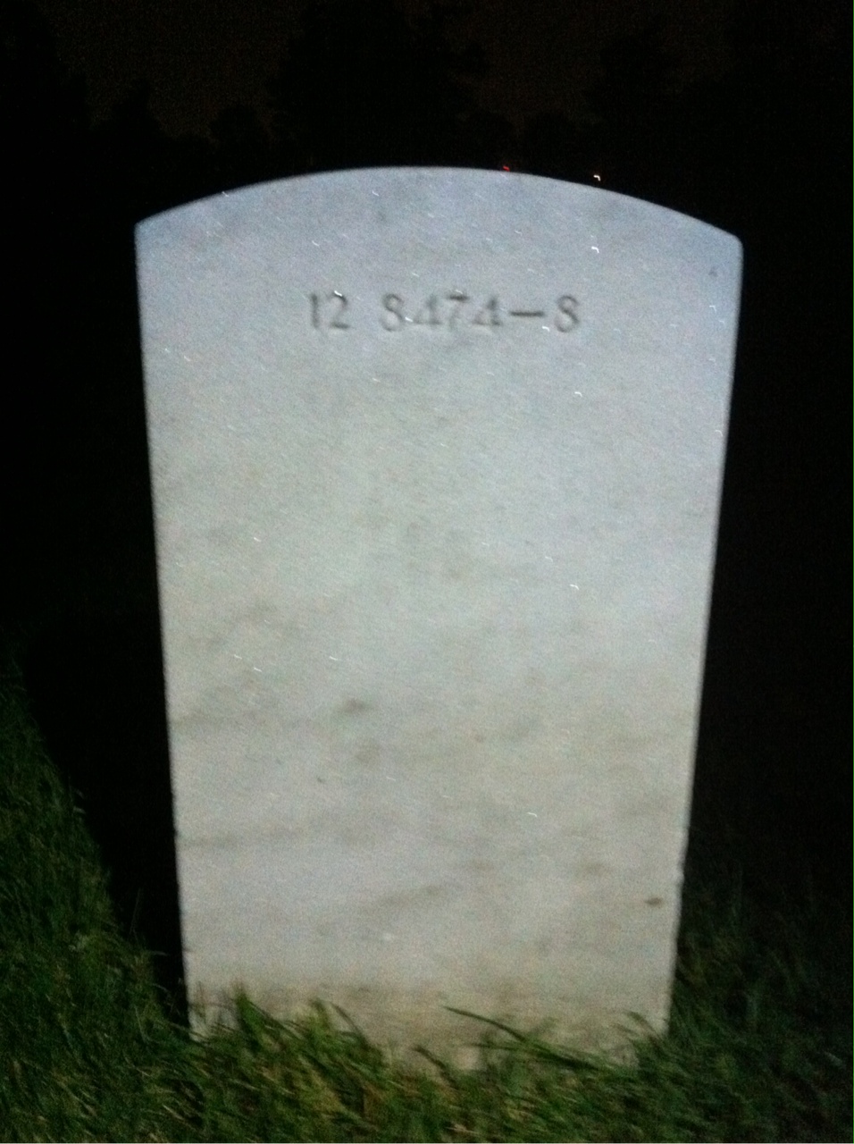 Back of headstone — Cyril Molnar