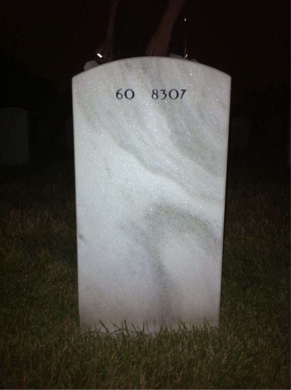 Back of headstone — Christopher Petty