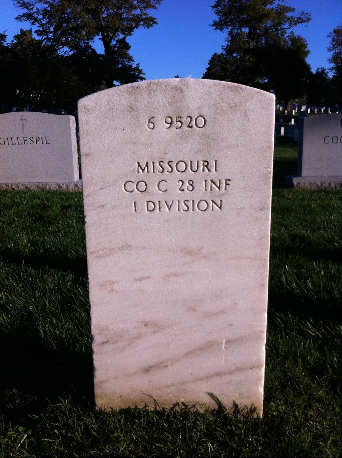 Headstone of Michael B. Ellis
