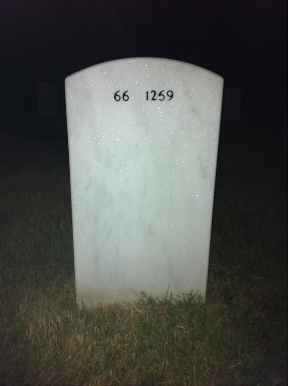 Back of headstone — Nelson Pierce
