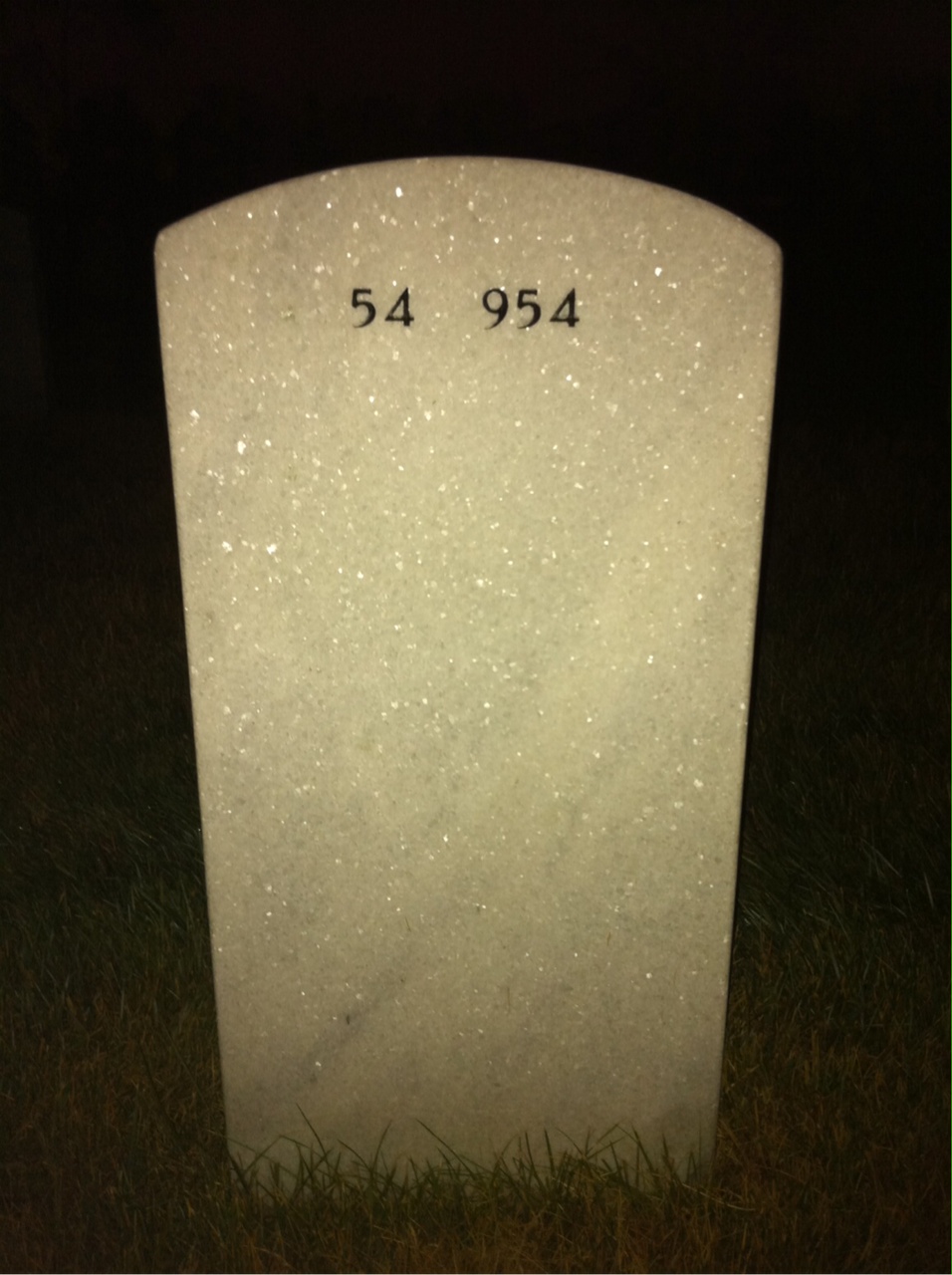 Back of headstone — Felix Camps