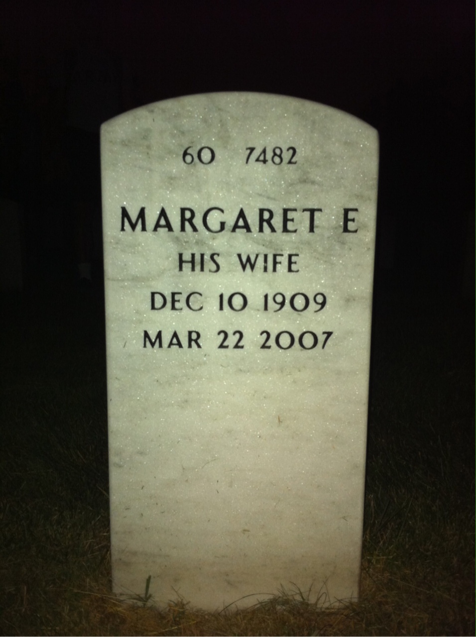 Back of headstone — Henry Hohman