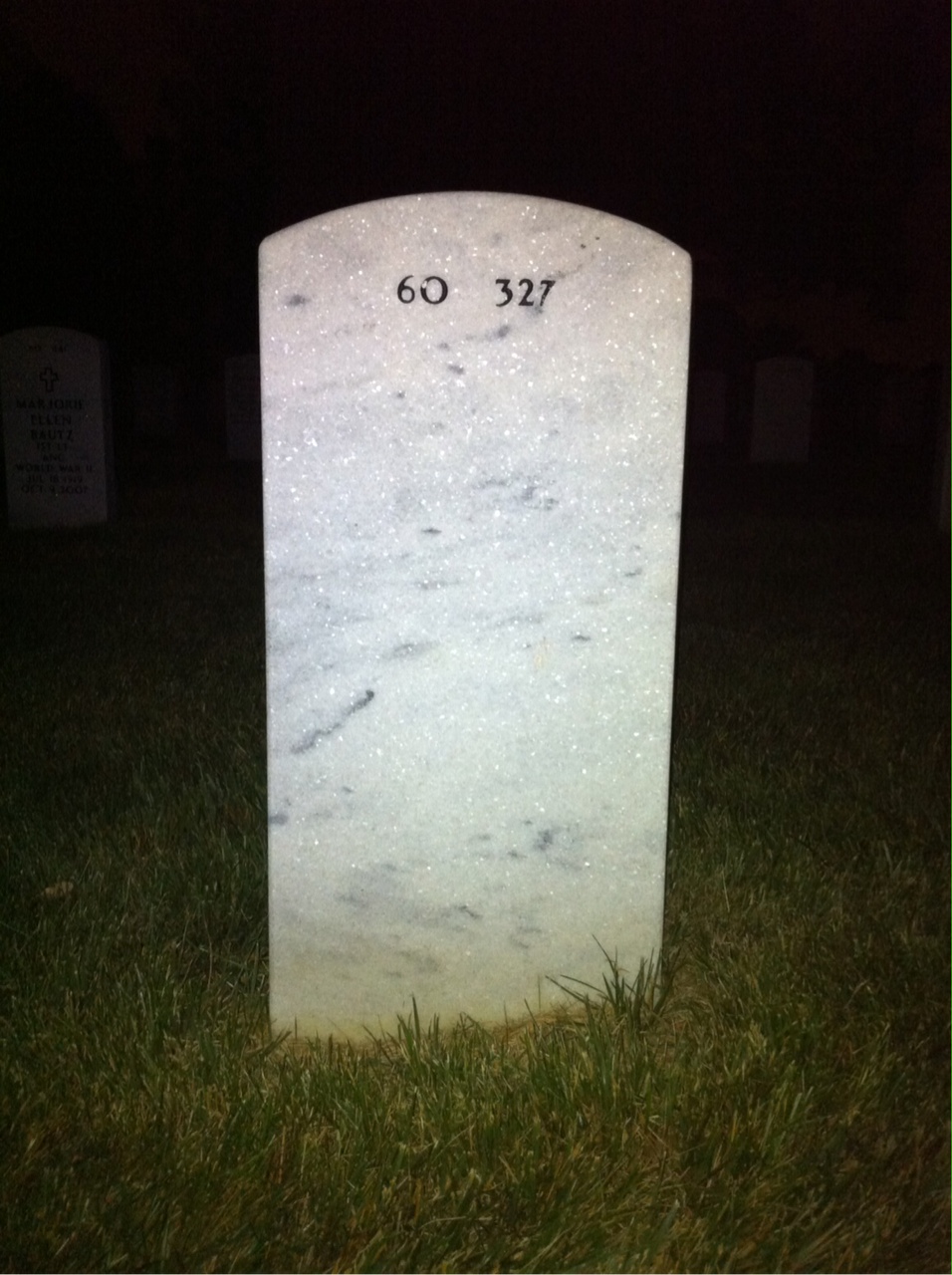 Back of headstone — William Render