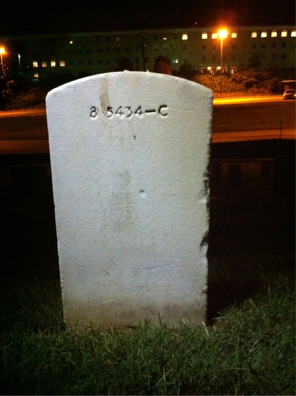 Back of headstone — Carl Anderson