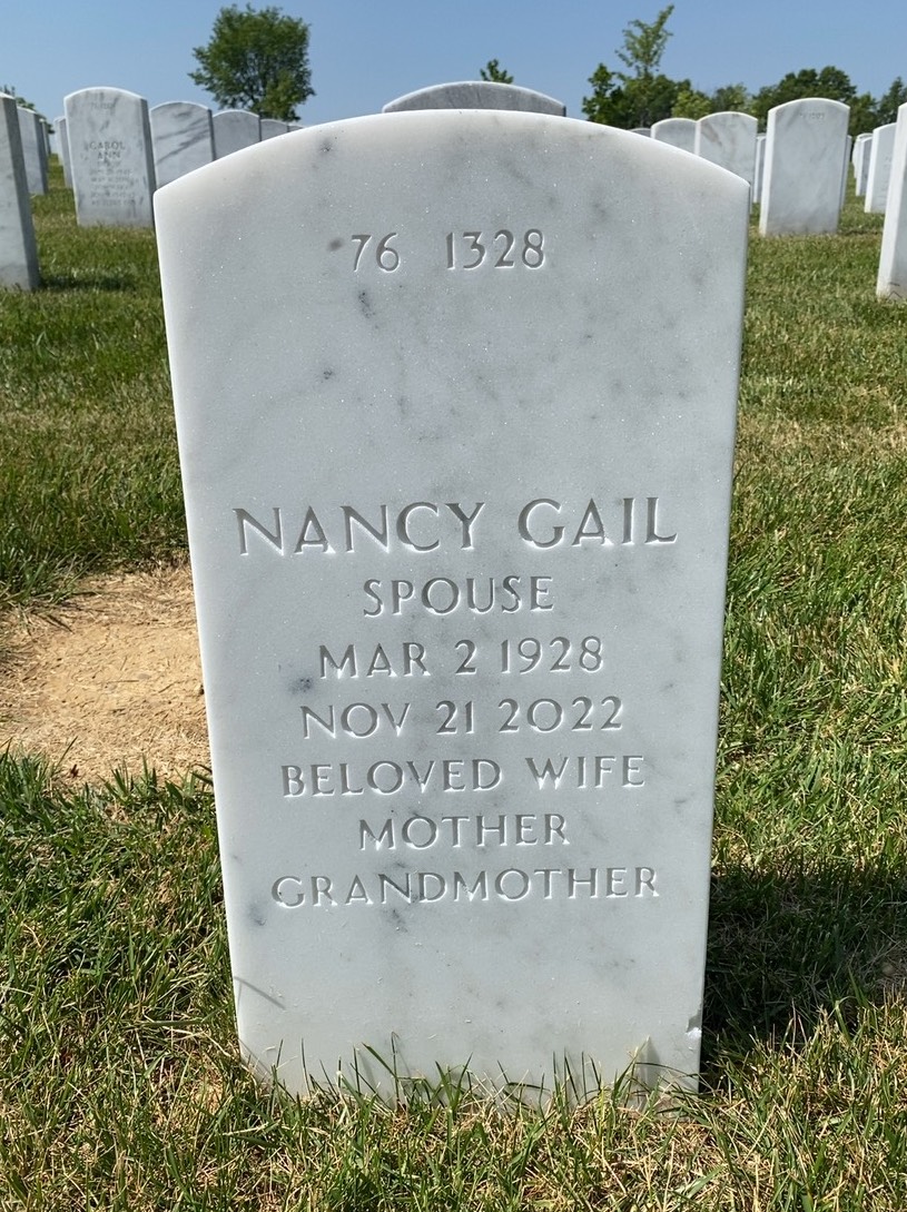 Back of headstone — James Myers