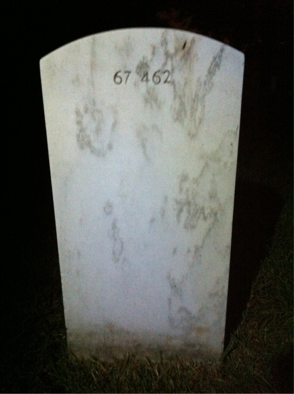 Back of headstone — Thomas Alsop