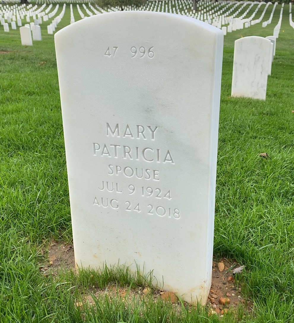Back of headstone — Arthur Mills