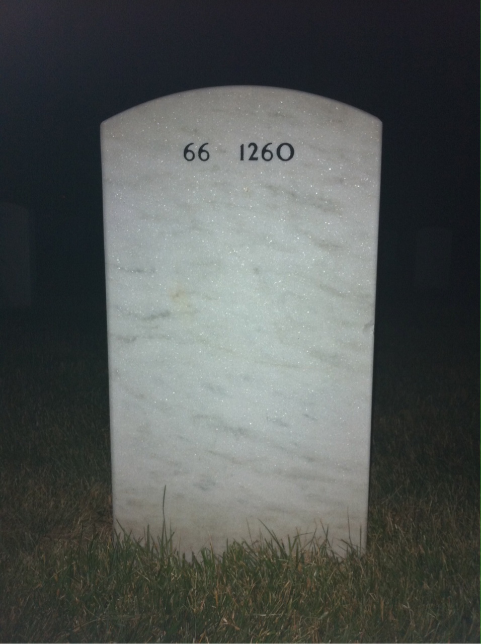 Back of headstone — William Kempen