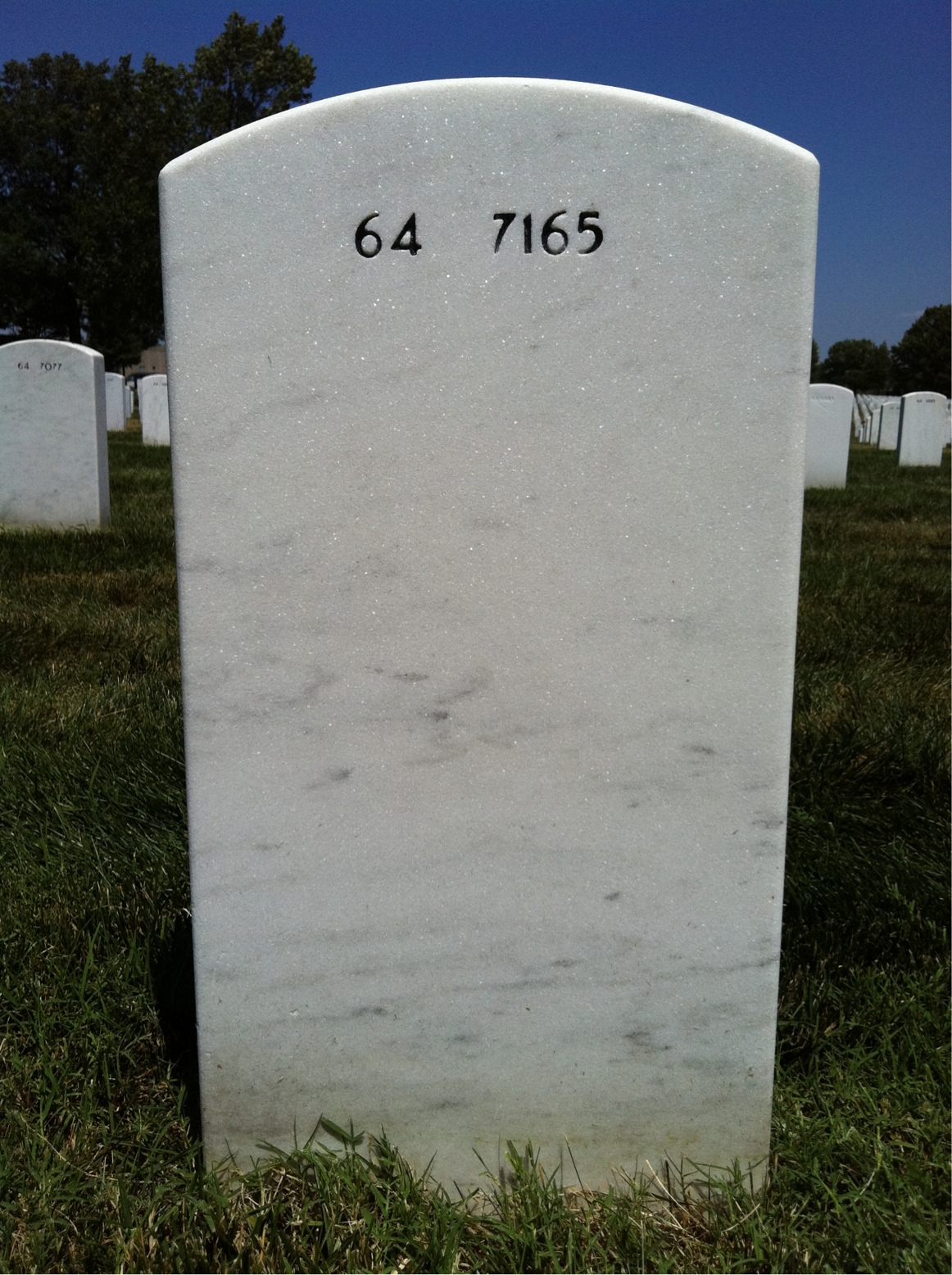 Back of headstone — Dennis Cooper
