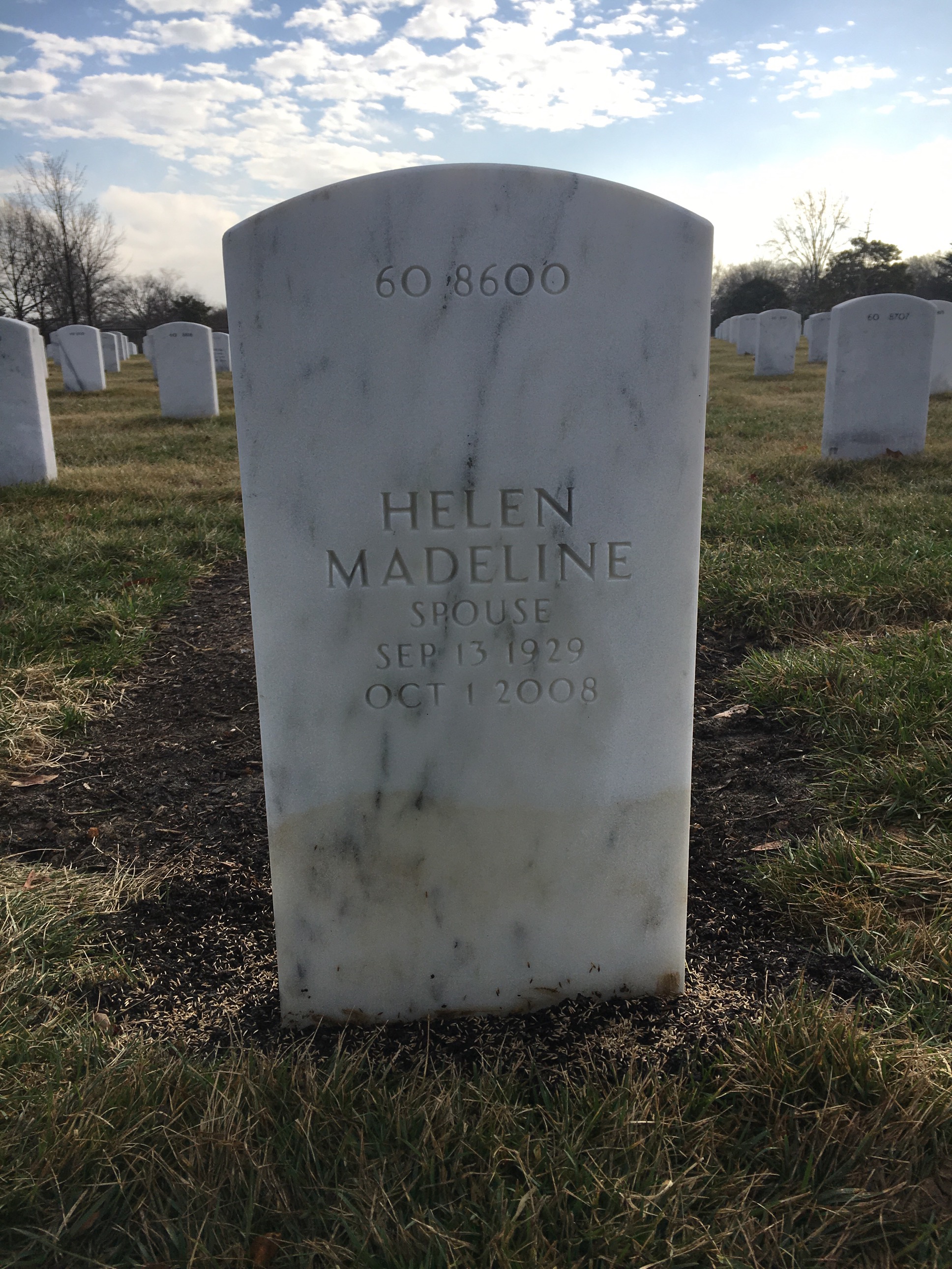 Back of headstone — Robert Simons