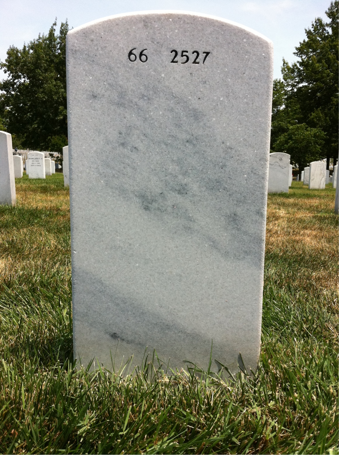 Back of headstone — David Friestad