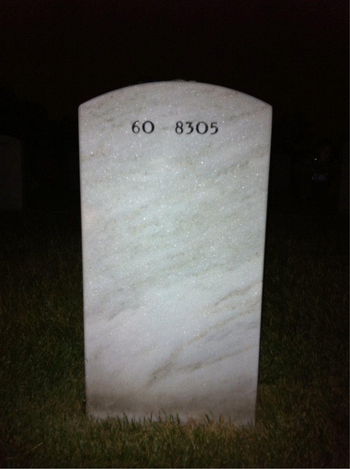 Back of headstone — Ayman Taha