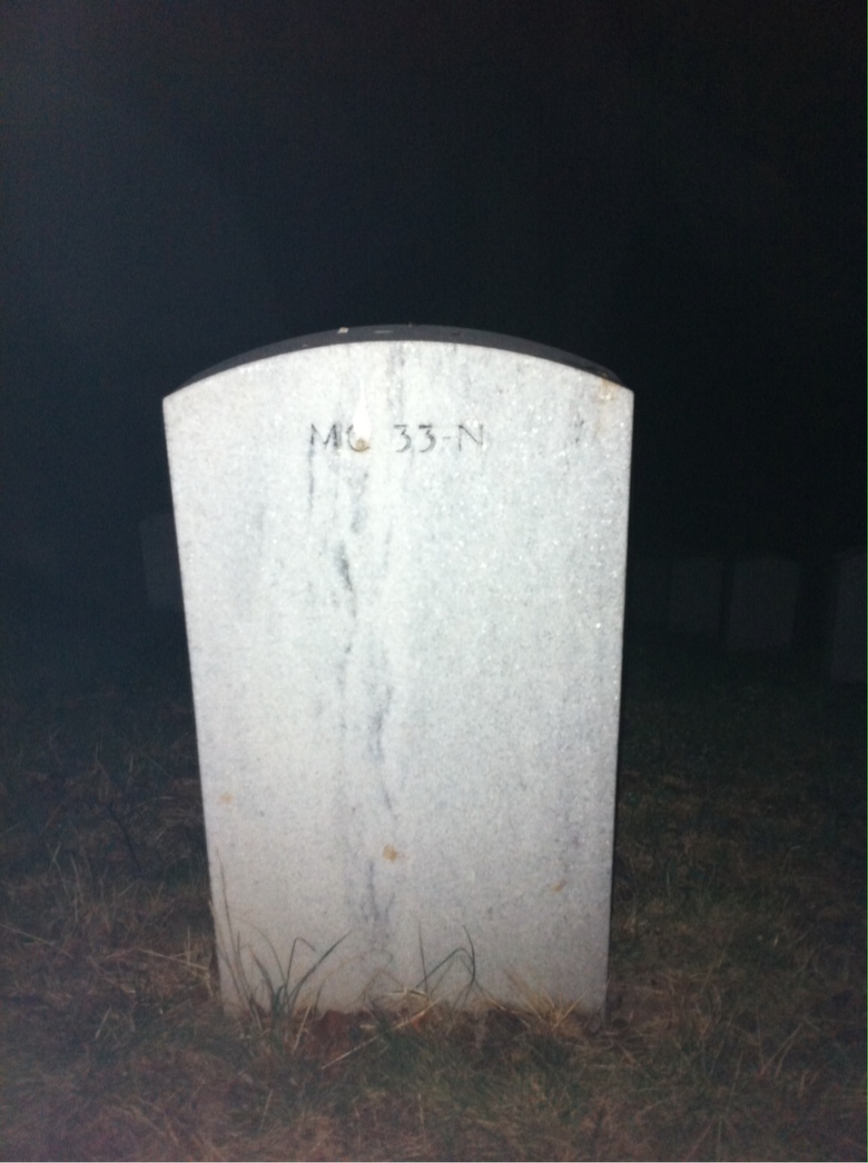 Back of headstone — Donald Bott