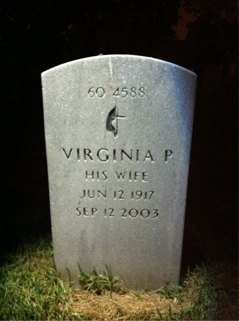 Back of headstone — Paul Comeau