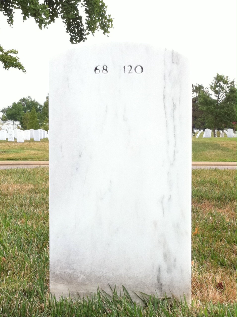 Back of headstone — Jesse Grigsby