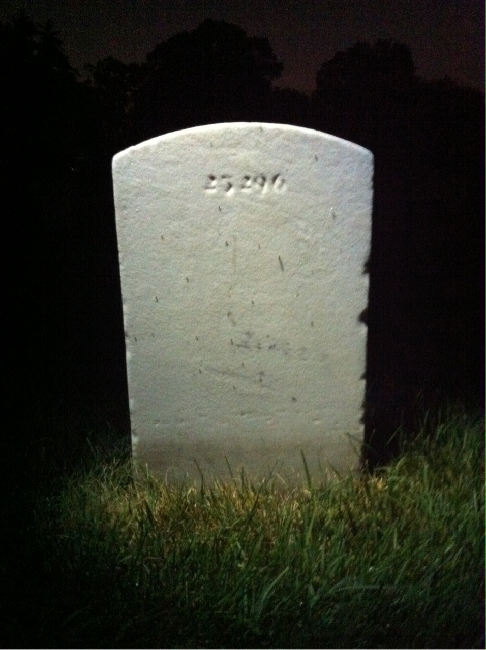 Back of headstone — Samuel Adams