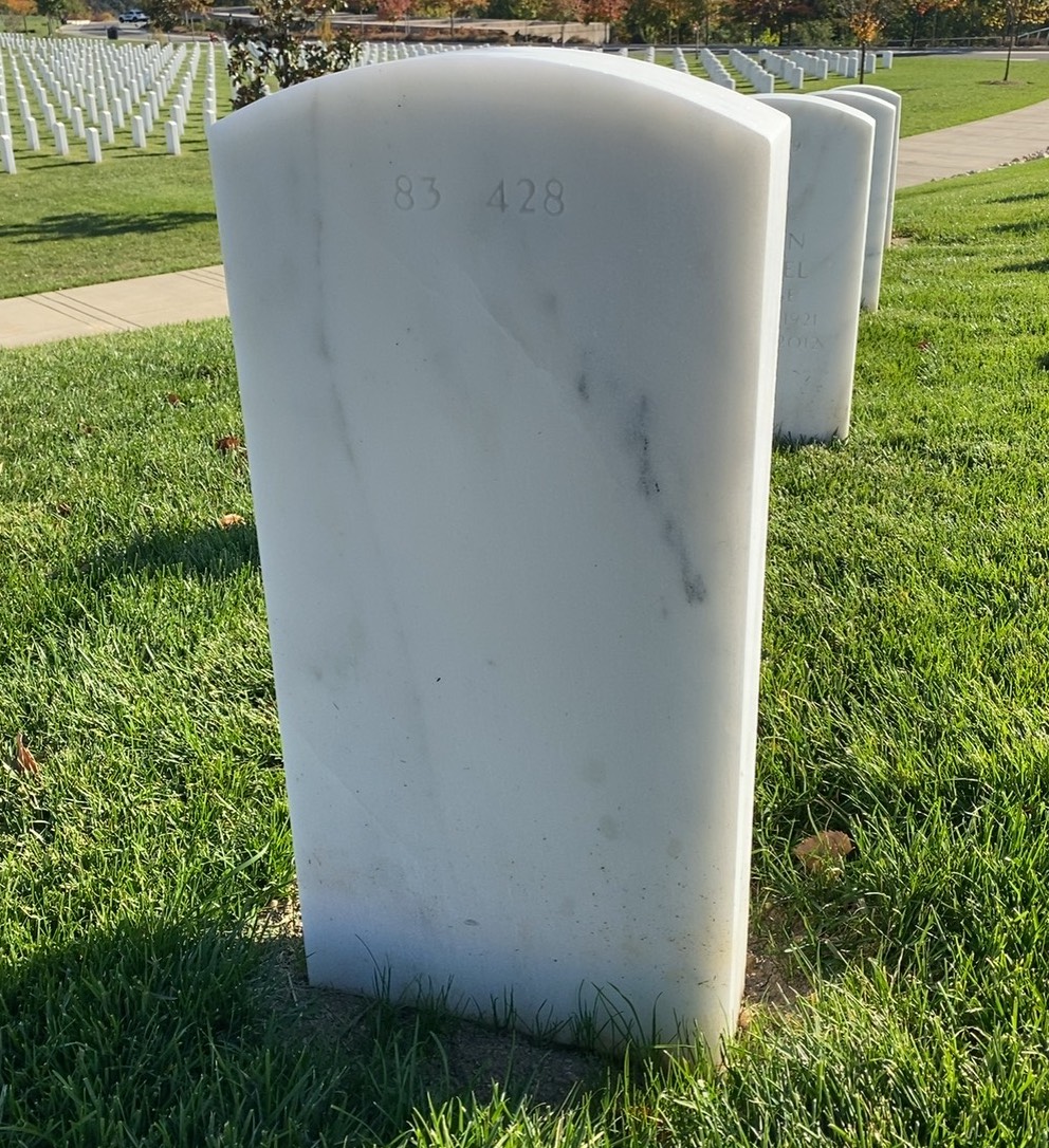Back of headstone — Charles Amidon