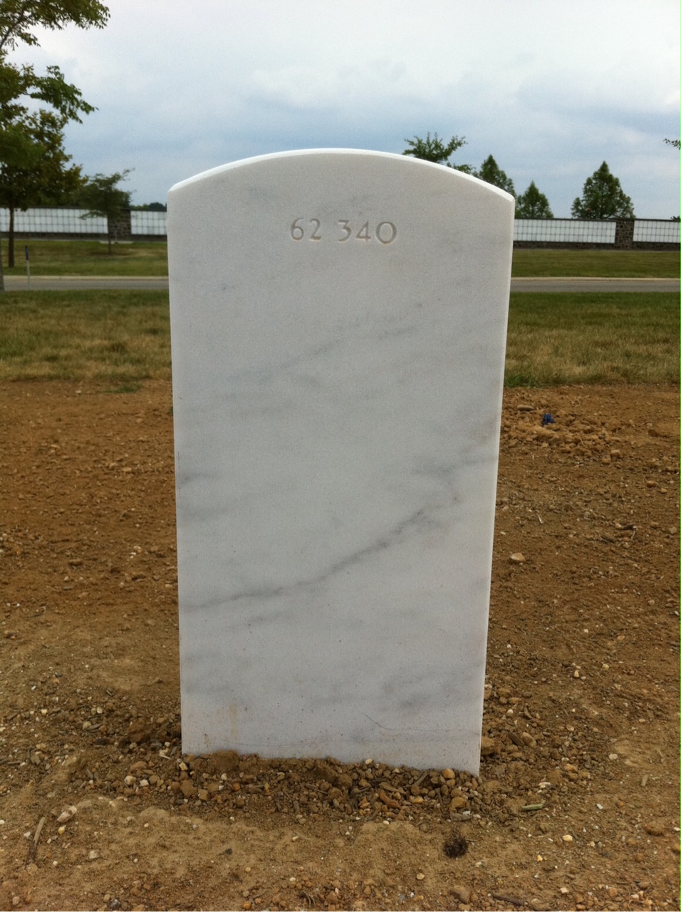 Back of headstone — William Harold Black
