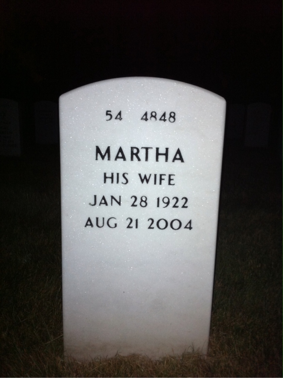 Back of headstone — John Bagby
