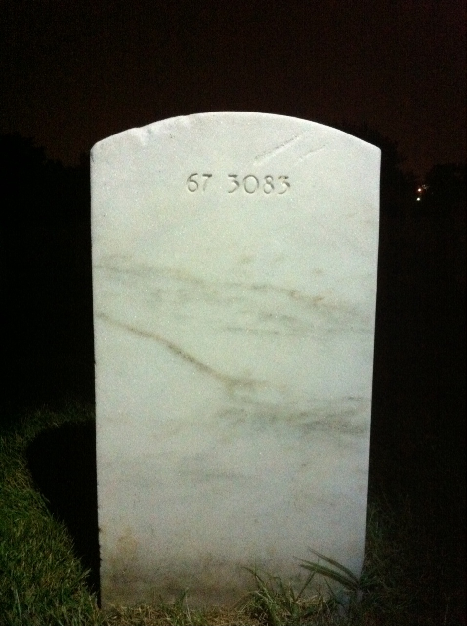 Back of headstone — Willis C Hart
