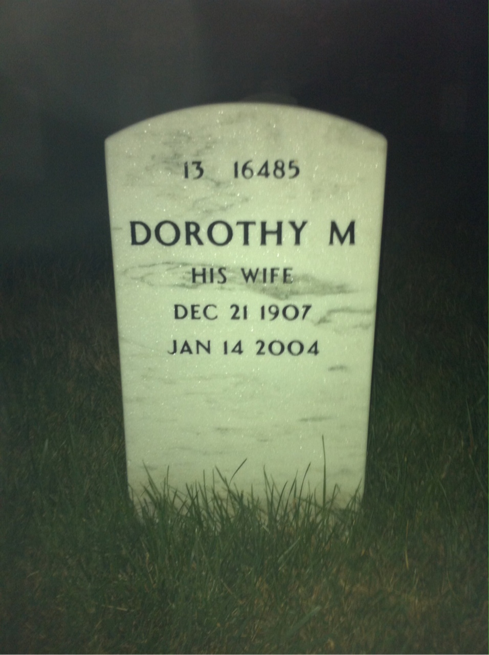 Back of headstone — Joseph Downs