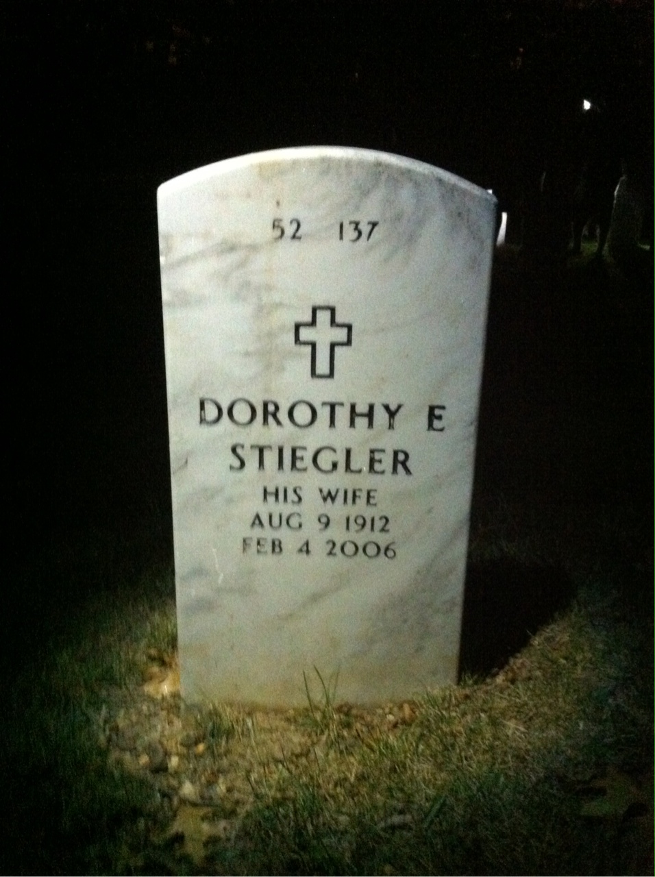 Back of headstone — Philip Shapiro