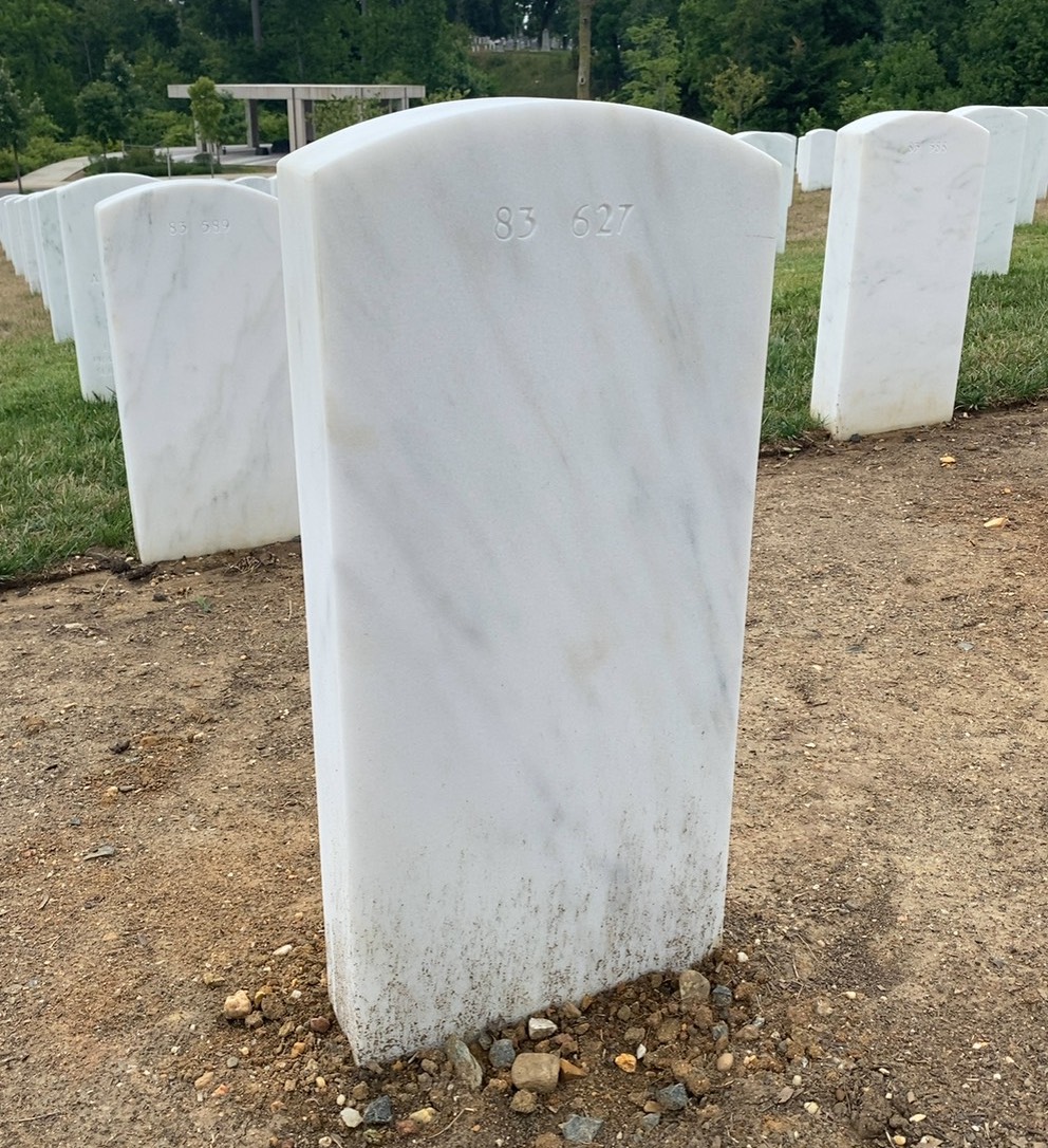 Back of headstone — Edward Morai