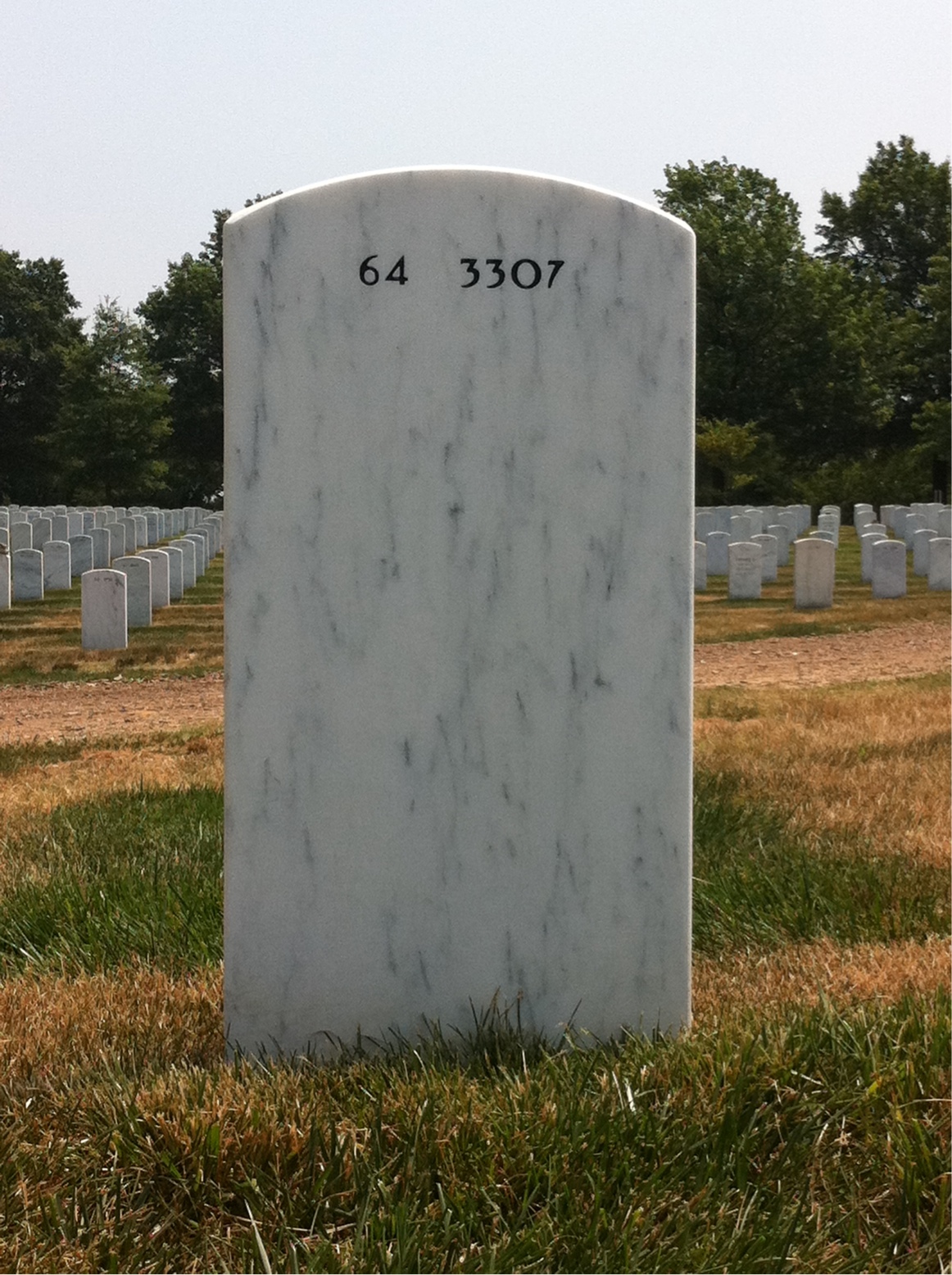 Back of headstone — Frank Moyna