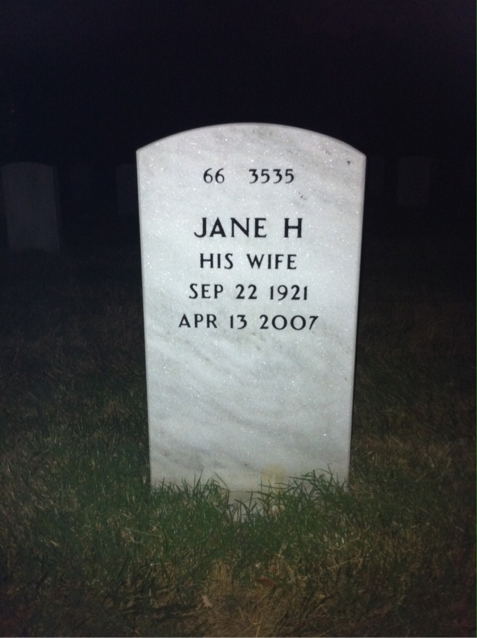 Back of headstone — Edward Smack