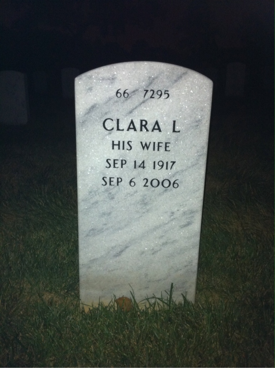 Back of headstone — Carmel Arcilesi