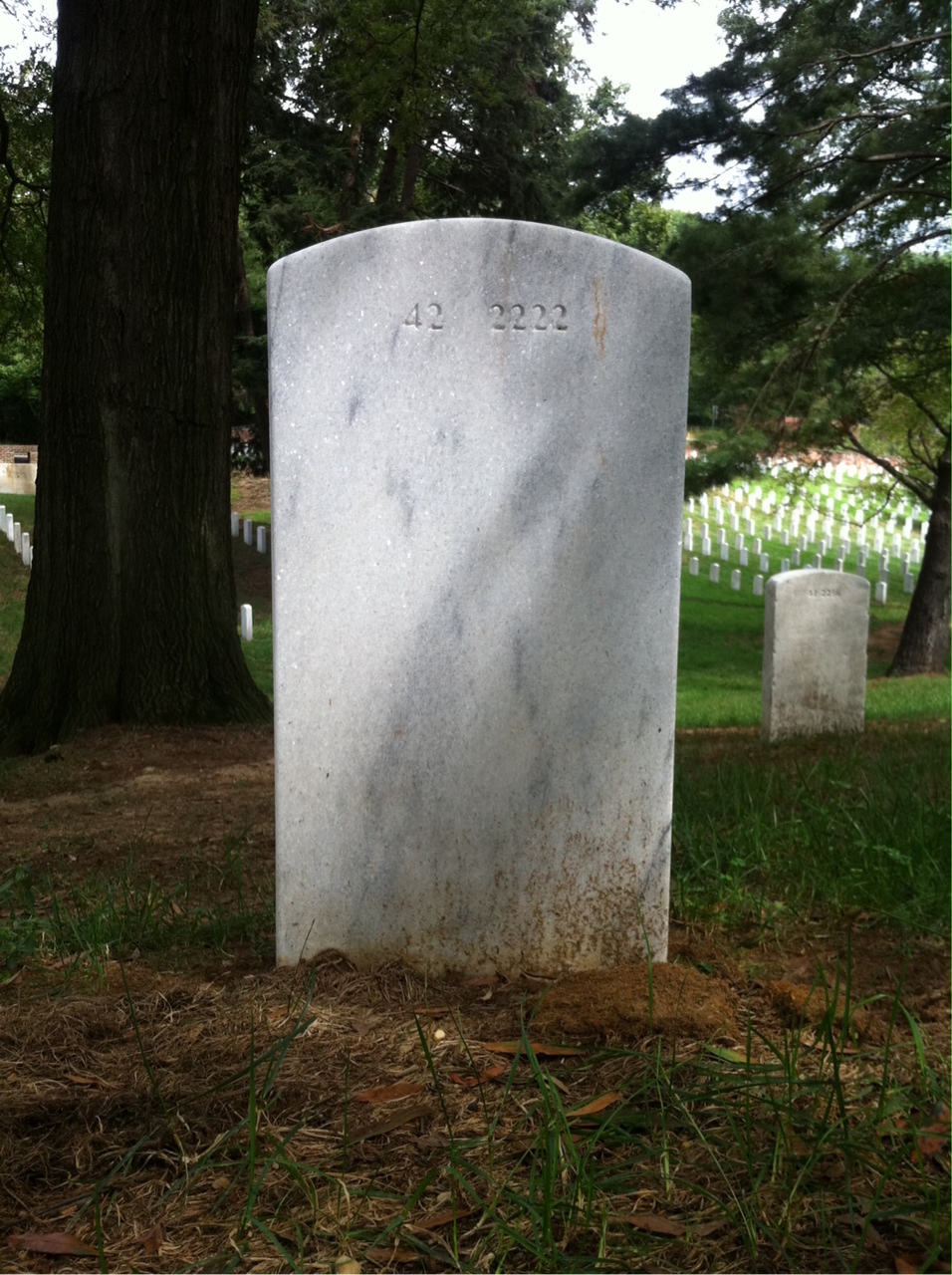 Back of headstone — Milton Harness